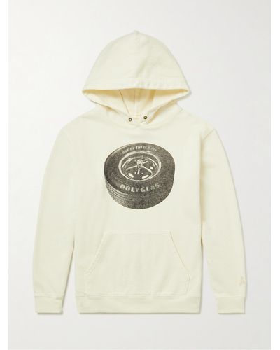 One Of These Days Logo-print Cotton-jersey Hoodie - Natural
