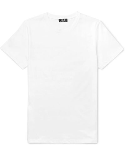 A.P.C. Jimmy Cotton-jersey T-shirt - White