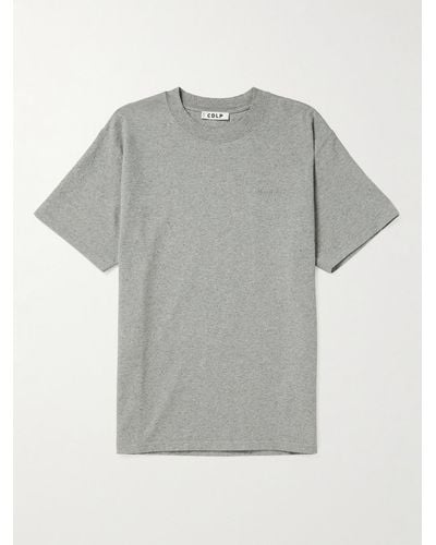 CDLP Mobilité T-Shirt aus Baumwoll-Jersey mit Logostickerei - Grau