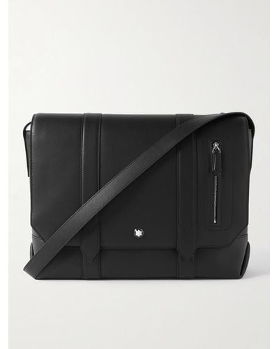 Montblanc Meisterstück Leather Messenger Bag - Black