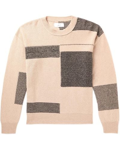 MR P. Jacquard-knit Cashmere-blend Sweater - Natural