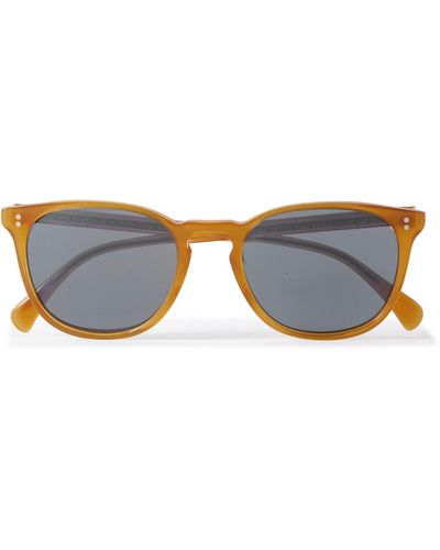 Oliver Peoples Finley Esq. D-frame Acetate Sunglasses - Blue