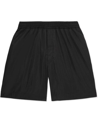 The Row Wide-leg Gerhardt Shell Shorts - Black