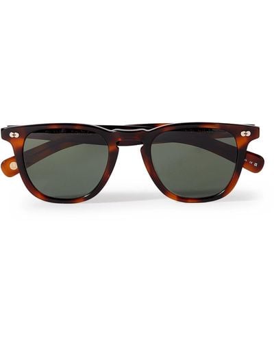 Garrett Leight Brooks X D-frame Tortoiseshell Acetate Sunglasses - Black