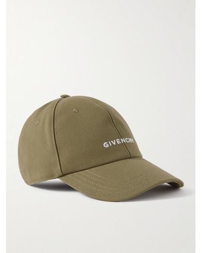 Givenchy Logo-embroidered Cotton Baseball Cap - Green