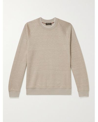 Loro Piana Drysdale Linen-blend Jersey Sweatshirt - Multicolour