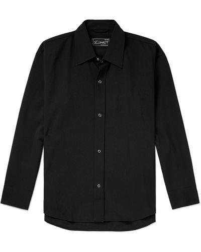 mfpen Casino Oversized Wool-twill Overshirt - Black