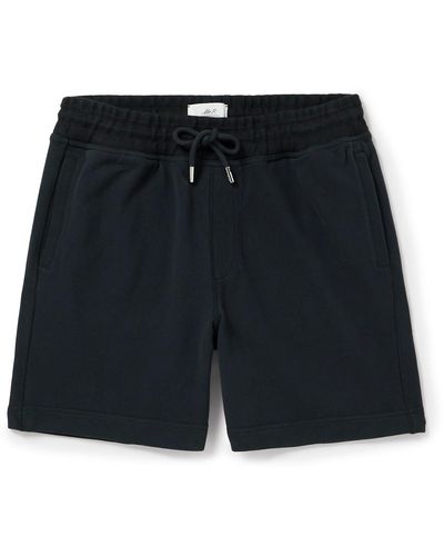 MR P. Straight-leg Cotton-jersey Drawstring Shorts - Black
