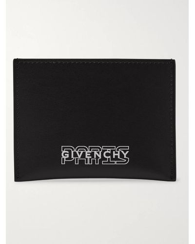 Givenchy Logo-print Leather Cardholder - Black