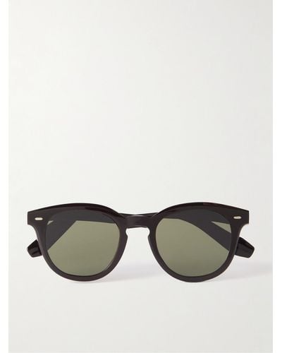 Oliver Peoples N.05 Round-frame Acetate Sunglasses - Brown