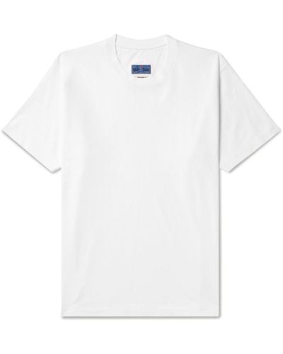 Blue Blue Japan Cotton-jersey T-shirt - White