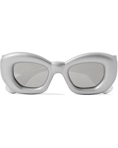 Loewe Inflated Square-frame Acetate Sunglasses - Gray