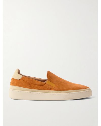 Mulo Suede Slip-on Trainers - Brown
