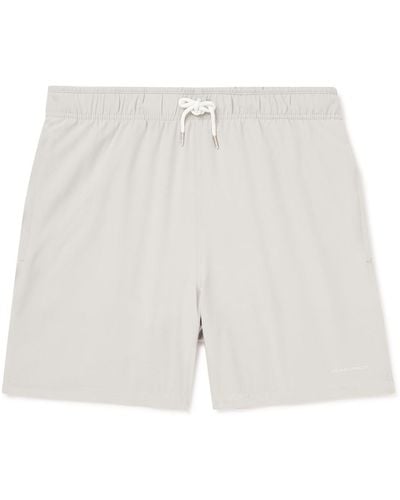 NN07 Jules Straight-leg Mid-length Swim Shorts - White