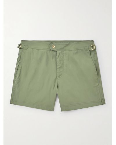 Tom Ford Shorts da mare corti slim-fit - Verde