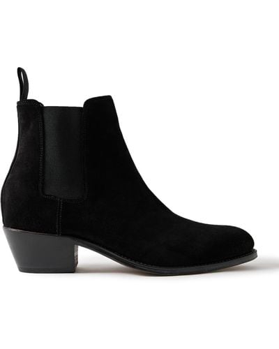 Grenson Marco 222f Suede Chelsea Boots - Black