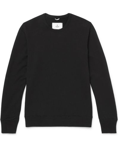 Reigning Champ Slim-fit Loopback Cotton-jersey Sweatshirt - Black