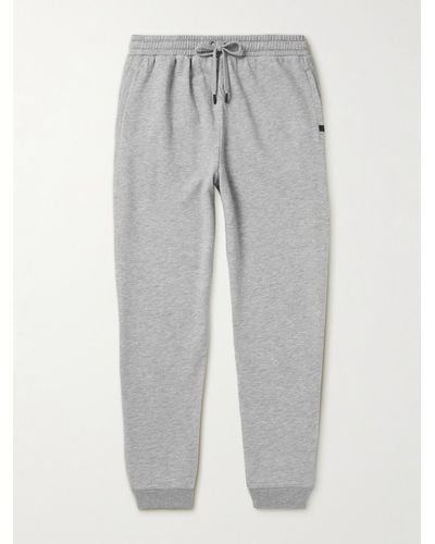 Derek Rose Quinn 1 Tapered Cotton And Modal-blend Jersey Sweatpants - Grey
