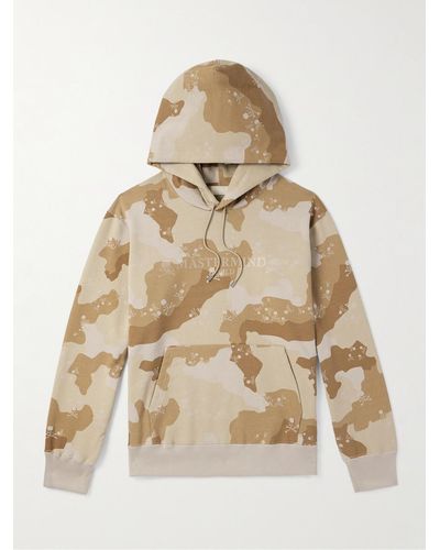 MASTERMIND WORLD Logo And Camouflage-print Cotton-jersey Hoodie - Natural