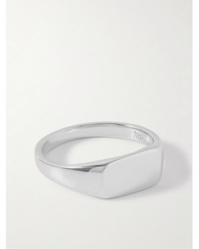 Miansai Arden Ring aus Silber - Weiß