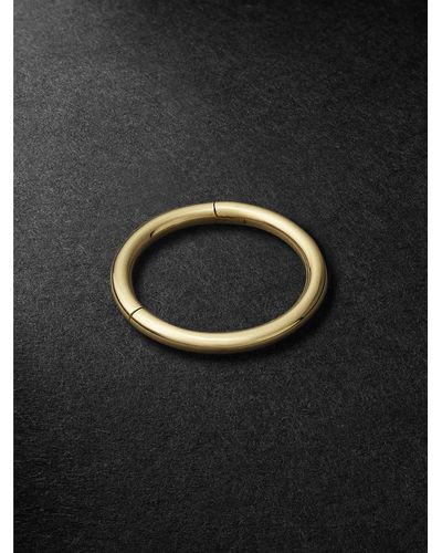 Maria Tash 8mm 14-karat Gold Single Hoop Earring - Black