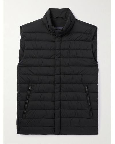 Herno Lo Smanicato Slim-fit Padded Quilted Nylon Gilet - Black