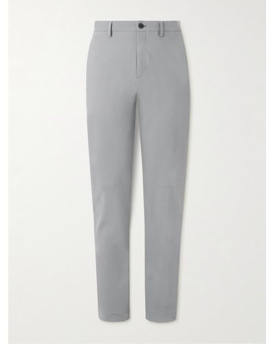 Theory Pantaloni a gamba dritta in tessuto ponte Precision Zaine - Grigio