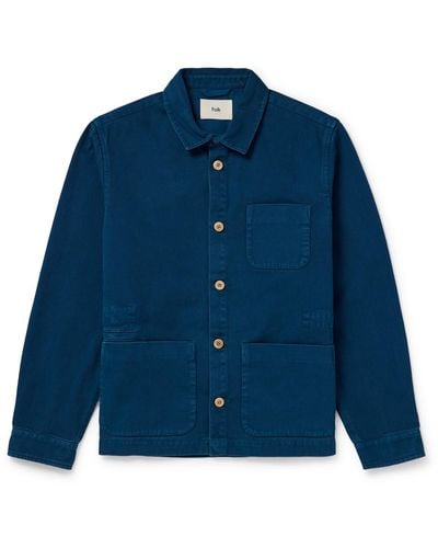 Folk Assembly Cotton-twill Jacket - Blue