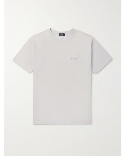 Dime T-Shirt aus Baumwoll-Jersey mit Logostickerei - Weiß