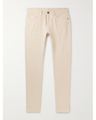 Loro Piana Slim-fit Garment-dyed Jeans - Natural