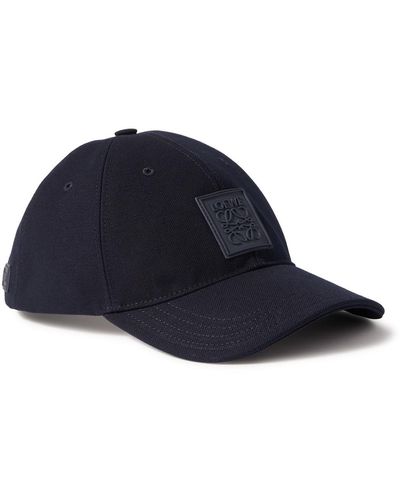 Loewe Logo-appliquéd Cotton-piqué Baseball Cap - Blue