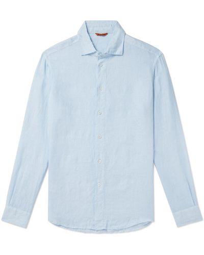 Barena Surian Linen Shirt - Blue