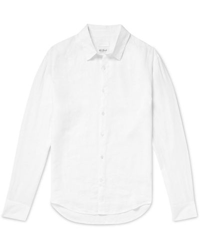 Club Monaco Linen Shirt - White