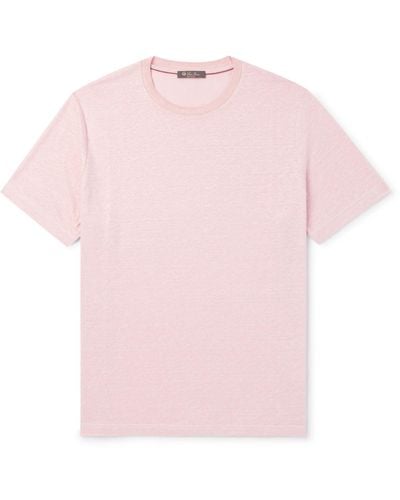 Loro Piana Linen T-shirt - Pink