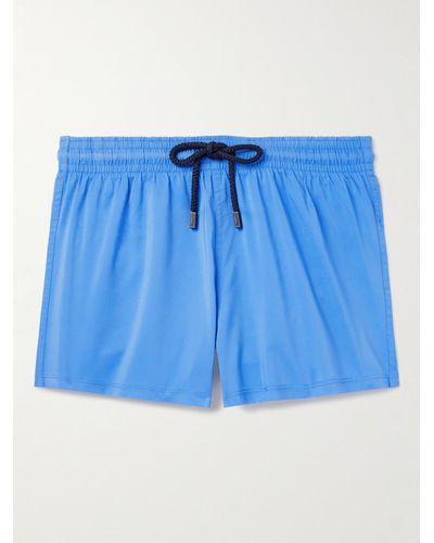 Vilebrequin Man Slim-fit Short-length Swim Shorts - Blue