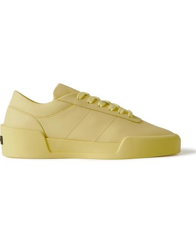 Fear Of God Aerobic Low Leather Sneakers - Yellow