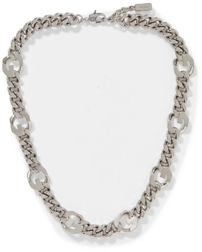Givenchy G Chain Silver-tone Necklace - Natural