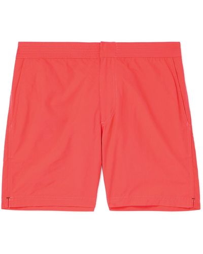 Sid Mashburn Straight-leg Mid-length Swim Shorts - Red
