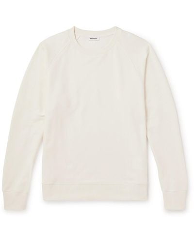 Norse Projects Kristian Organic Cotton And Linen-blend Jersey Sweatshirt - White