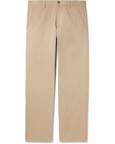 A.P.C. Ville Straight-leg Cotton-twill Chinos - Natural