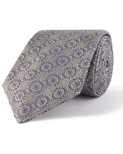 Brunello Cucinelli 8cm Silk-jacquard Tie - Gray