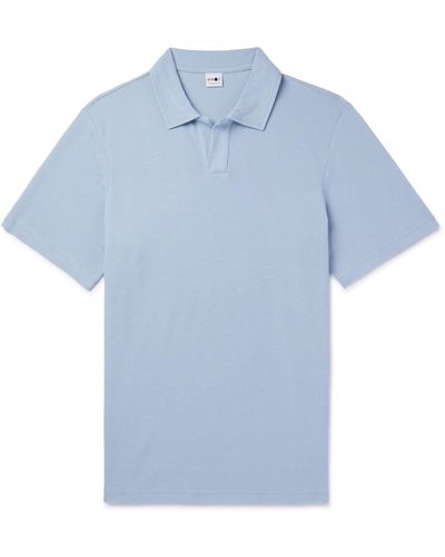 NN07 Ross Cotton And Modal-blend Polo Shirt - Blue