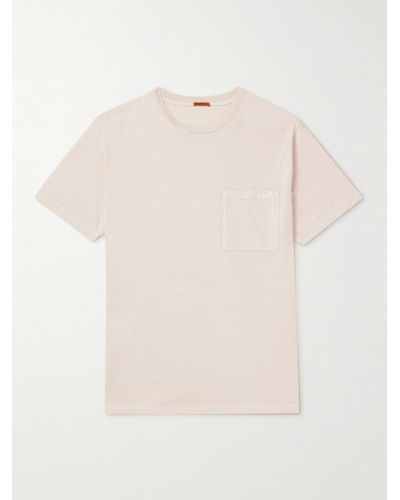 Barena T-Shirt aus Supima®-Baumwoll-Jersey in Stückfärbung - Natur