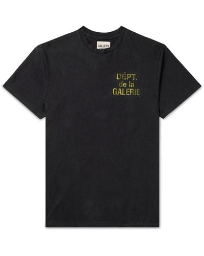 GALLERY DEPT. French Logo-print Cotton-jersey T-shirt - Black