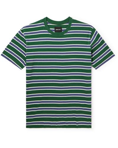 Howlin' Striped Cotton-jersey T-shirt - Green