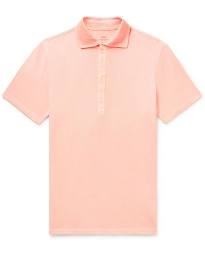 Altea Taylor Cotton-piqué Polo Shirt - Pink