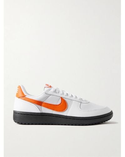 Nike Field General 82 Mesh And Leather Trainers - White