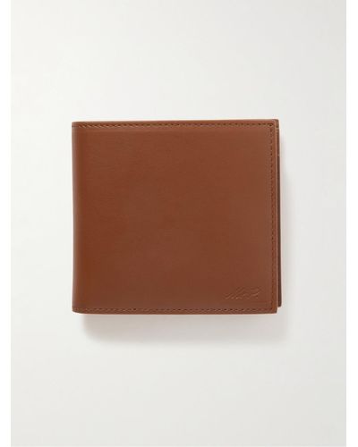 MR P. Leather Billfold Wallet - Brown