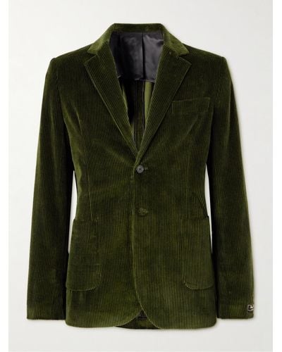 A Kind Of Guise Cotton-corduroy Blazer - Green