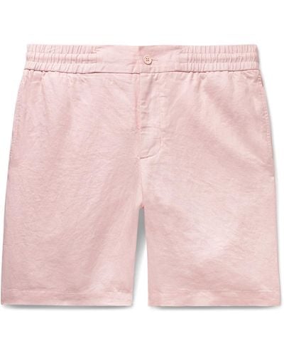 Orlebar Brown Cornell Slim-fit Linen Shorts - Pink